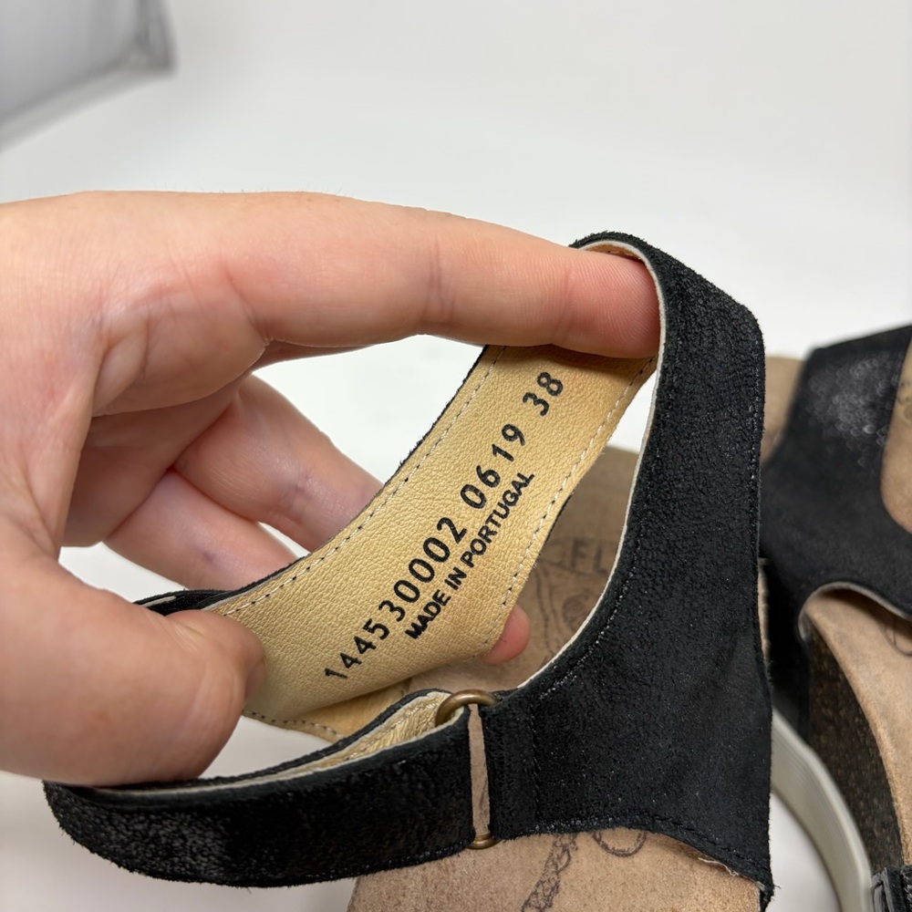 Fly London Strappy Wedge Sandals Size 38 or US 7.5/8 - Picture 10 of 11